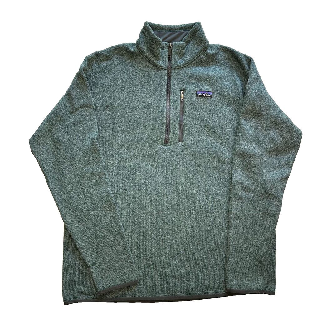 Patagonia Better Sweater 1/4 Zip Fleece Jacket Men's XL Shadow Blue Heather
